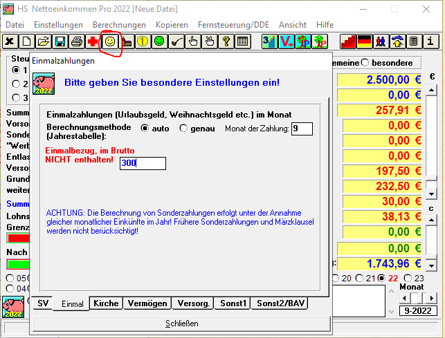 Um die Energiepauschale erh�htes Brutto.