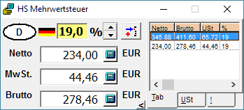 Mehrwertsteuer-Rechner fr Europa