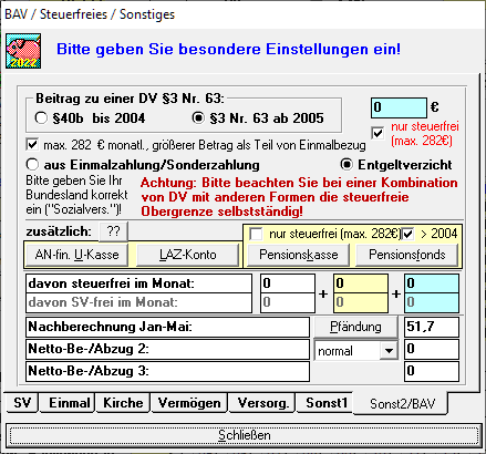 Eintrag fr die Nachberechnung Juni 2022